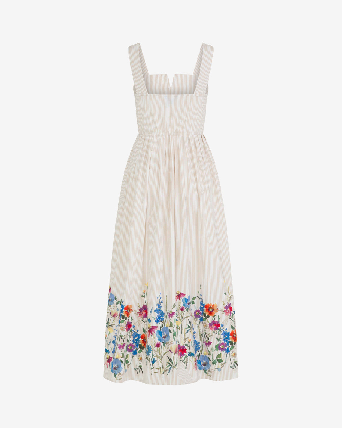 Clarence Midi Dress in Summer Blooms Tan - Draper James