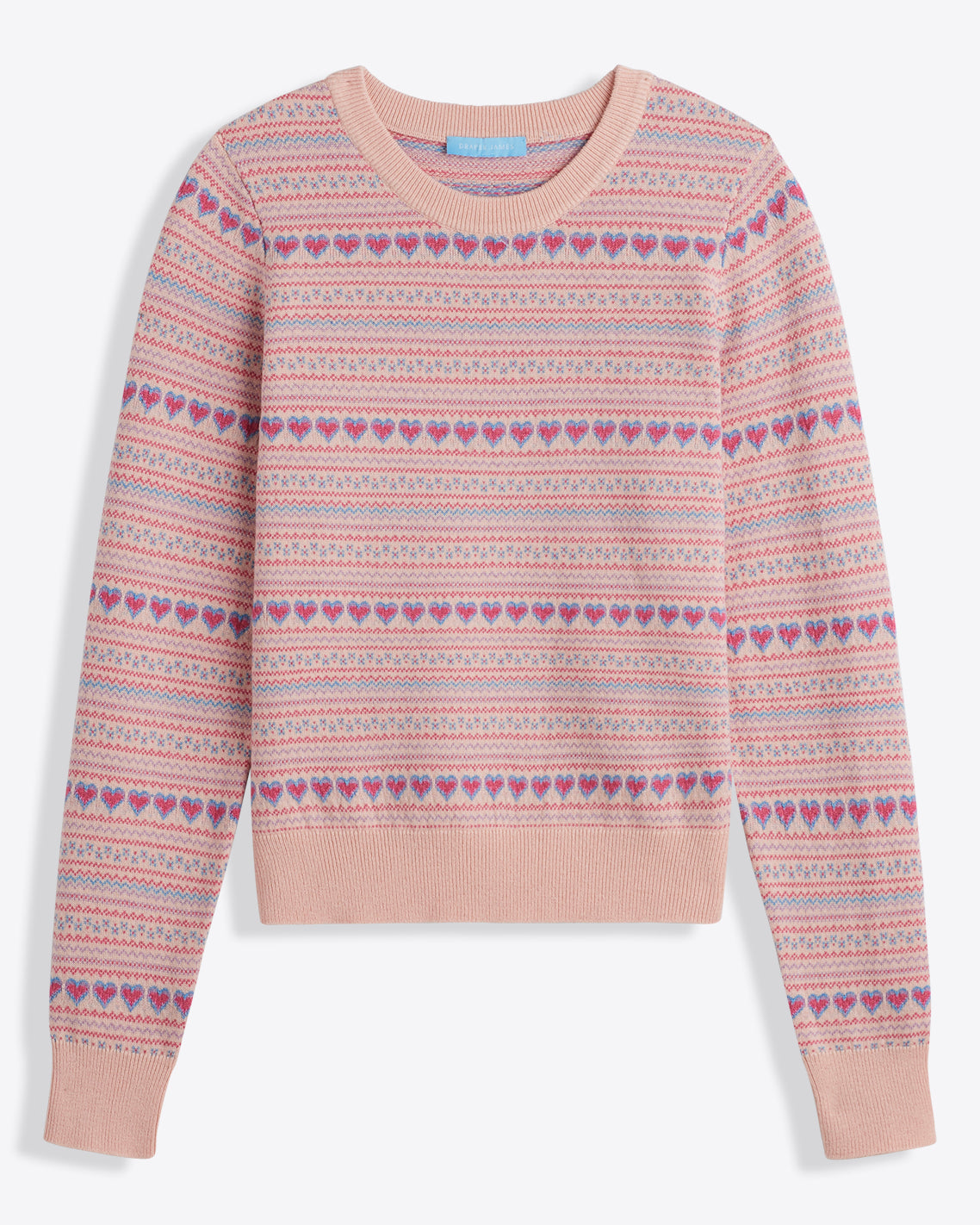 Fairisle Crewneck Sweater Pink Multi - Draper James