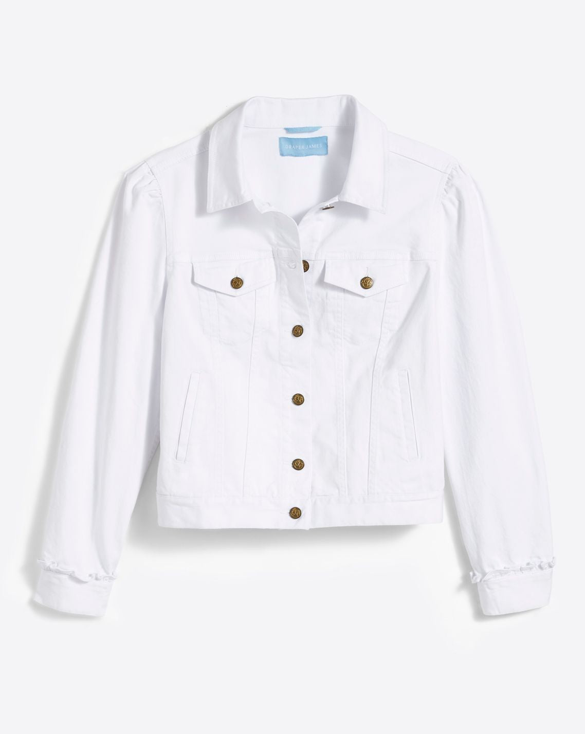 White Denim Jacket Magnolia White - Draper James