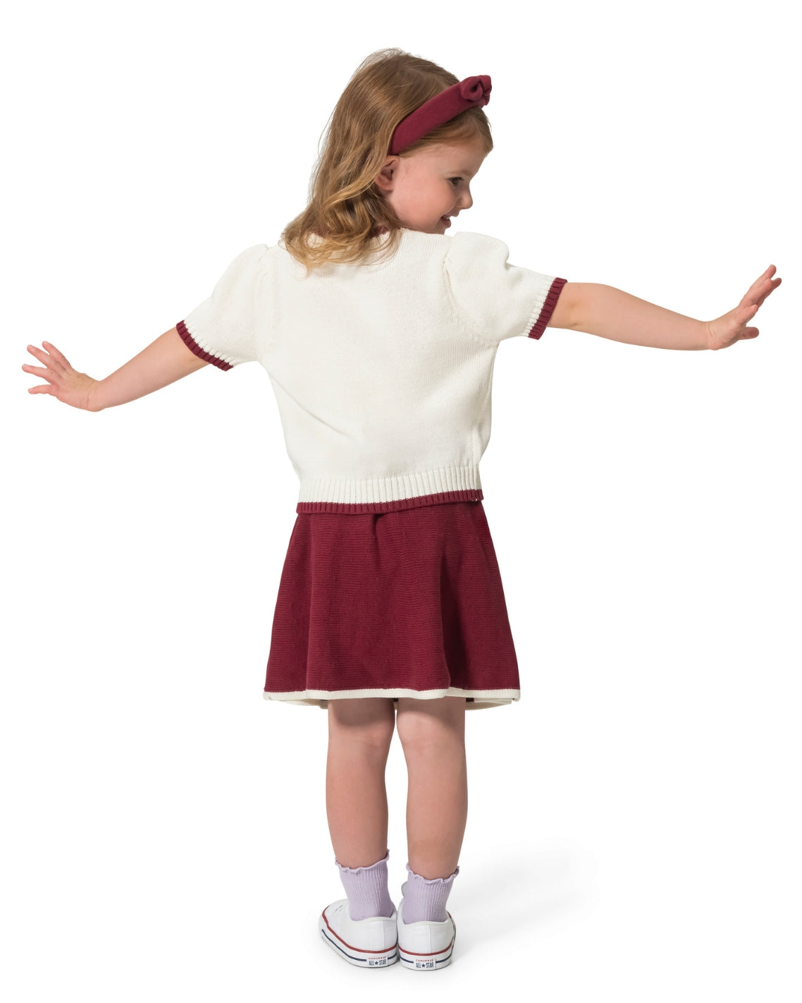 Girls' Top, Skirt And Headband Set Raspberry Pink - Draper James