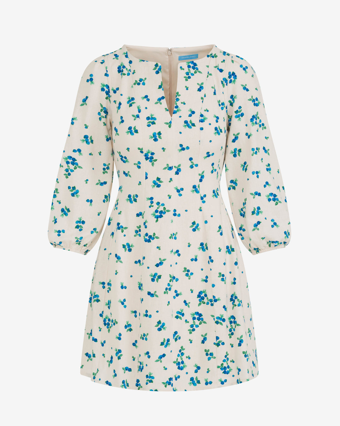 Shiloh Long Sleeve Dress Blue Multi - Draper James