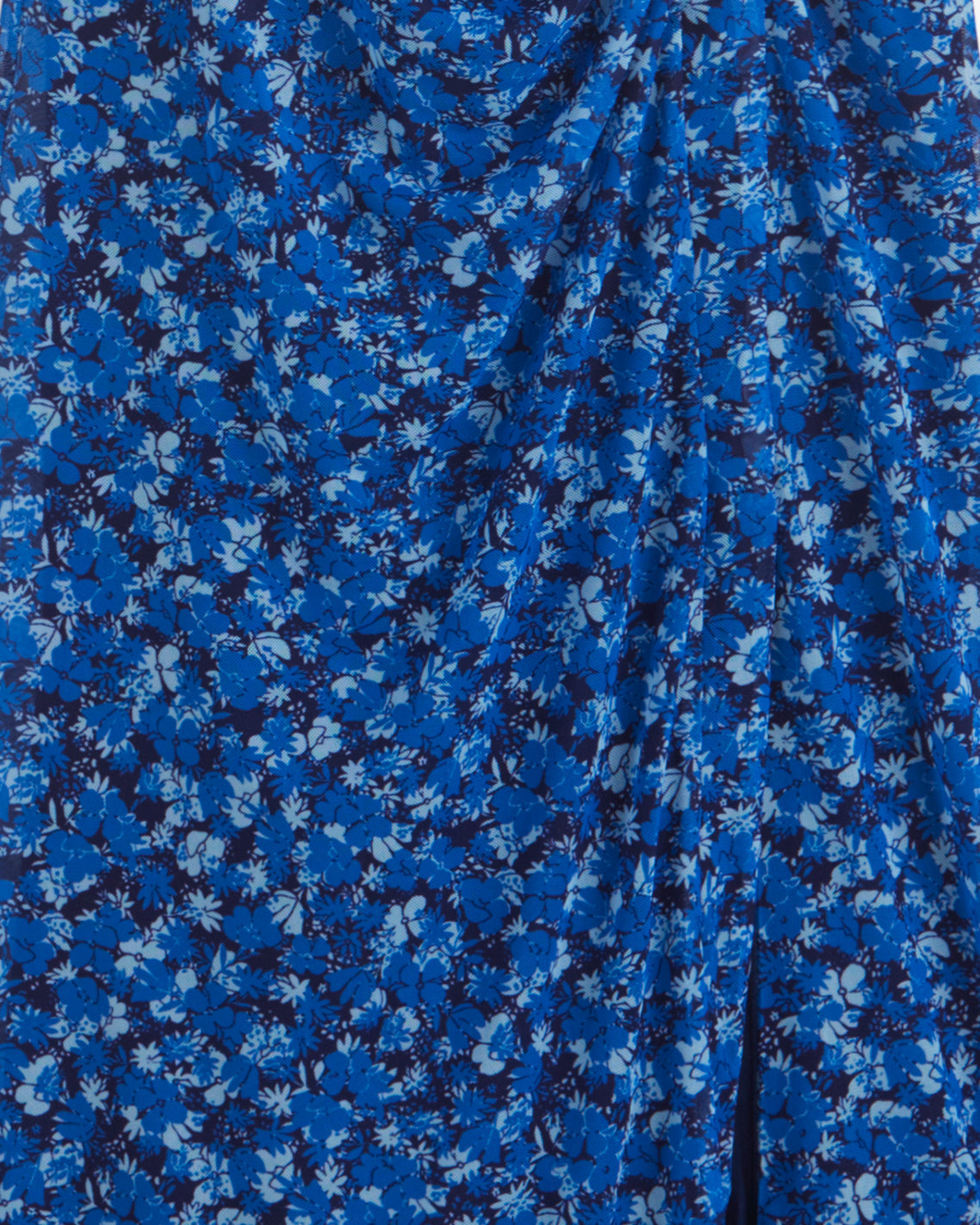 Selena V-Neck Midi Dress in Blue Scattered Ditsy Blue Scattered Ditsy - Draper James