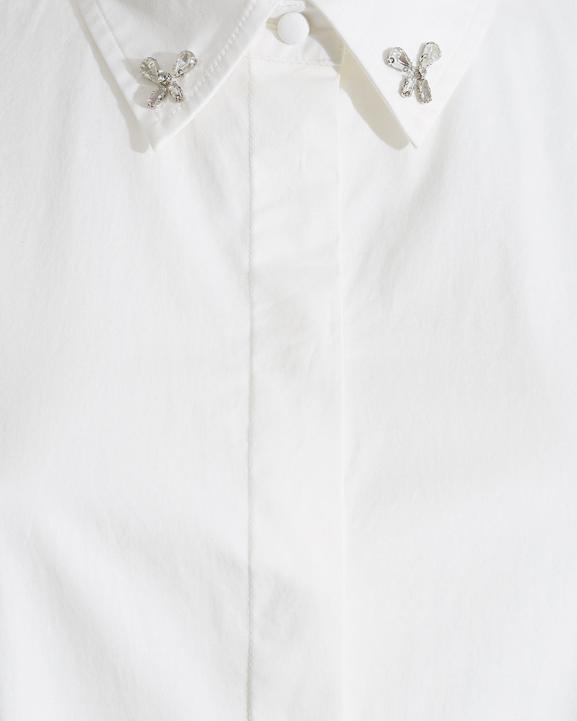 Button Down Top in White Magnolia White - Draper James
