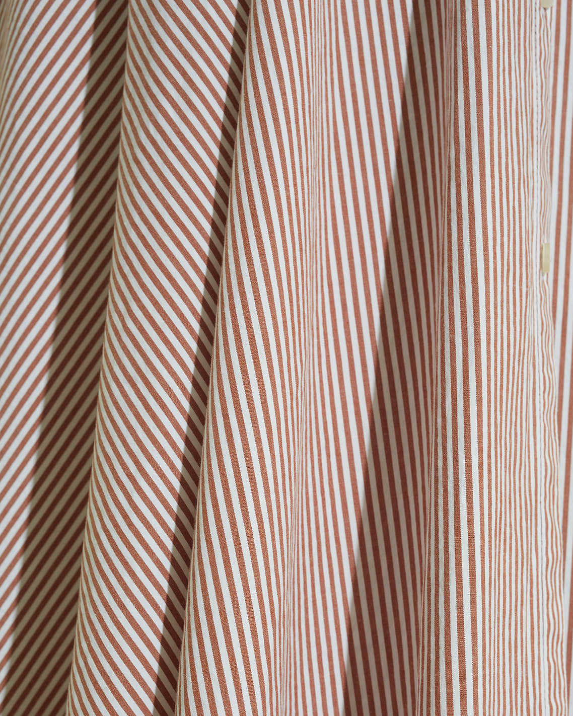 Eliza Midi Shirtdress in Rust Stripe Rust - Draper James
