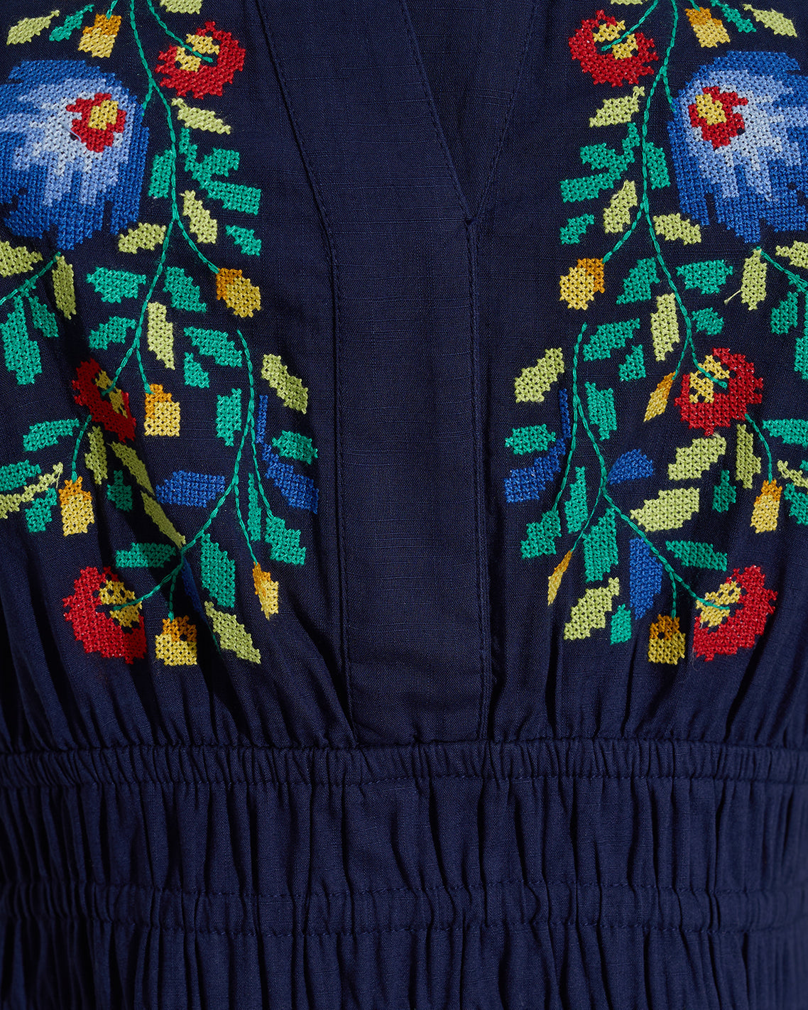 Wilson Mini Dress with Floral Embroidery Belle Meade Black - Draper James