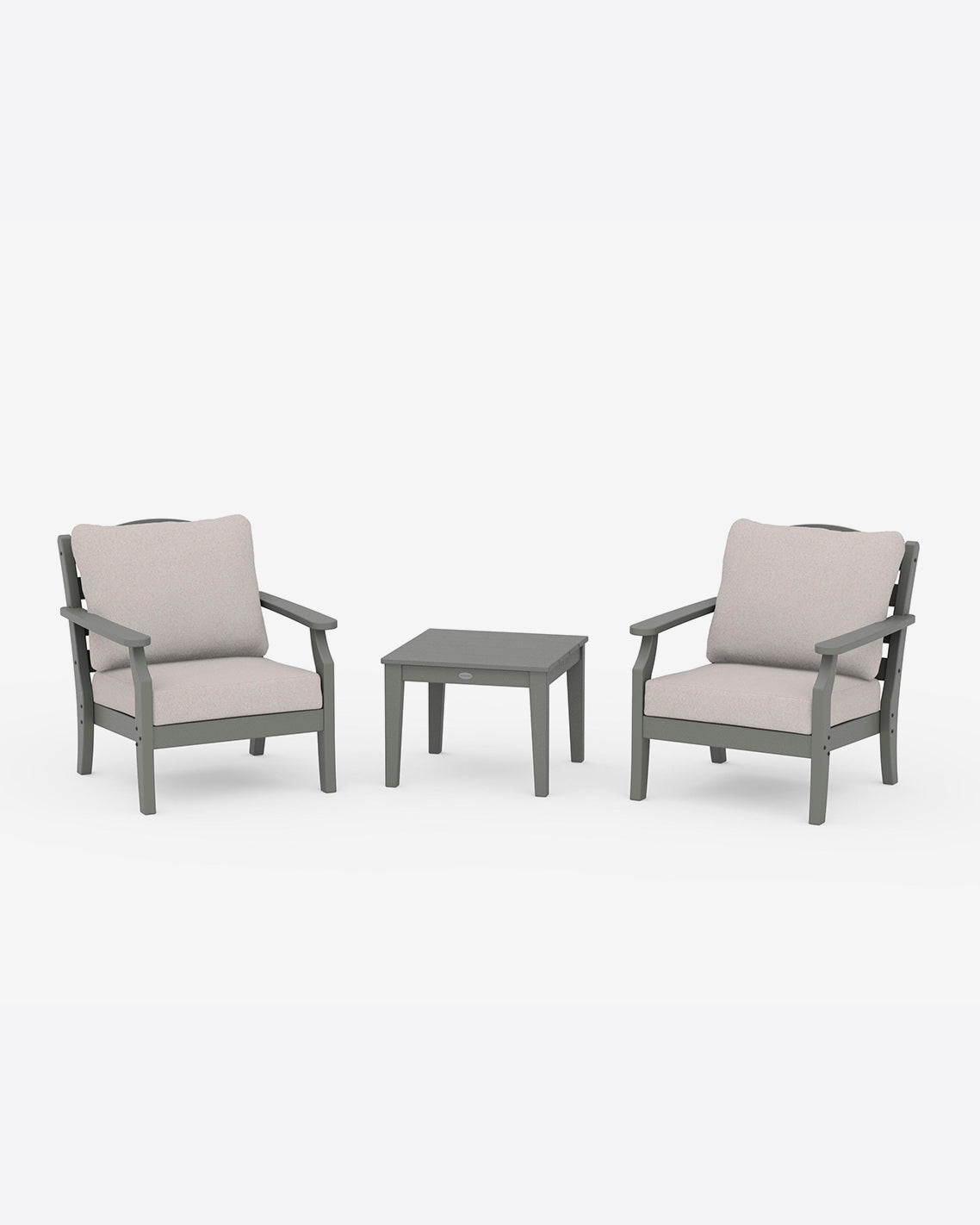 Savannah 3-Piece Deep Seating Set in Navy Slate Grey - Draper James
