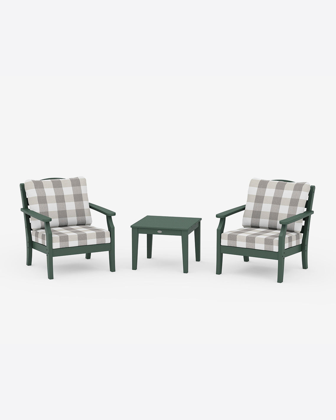 Savannah 3-Piece Seating Set – Buffalo Plaid Red Forest - Draper James