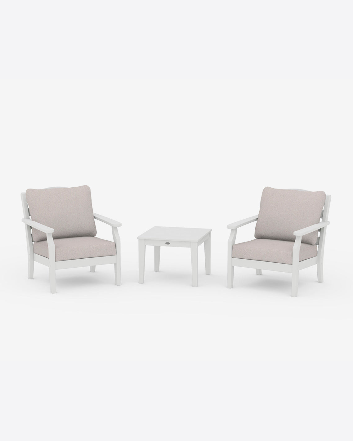 Savannah 3-Piece Deep Seating Set in White White - Draper James
