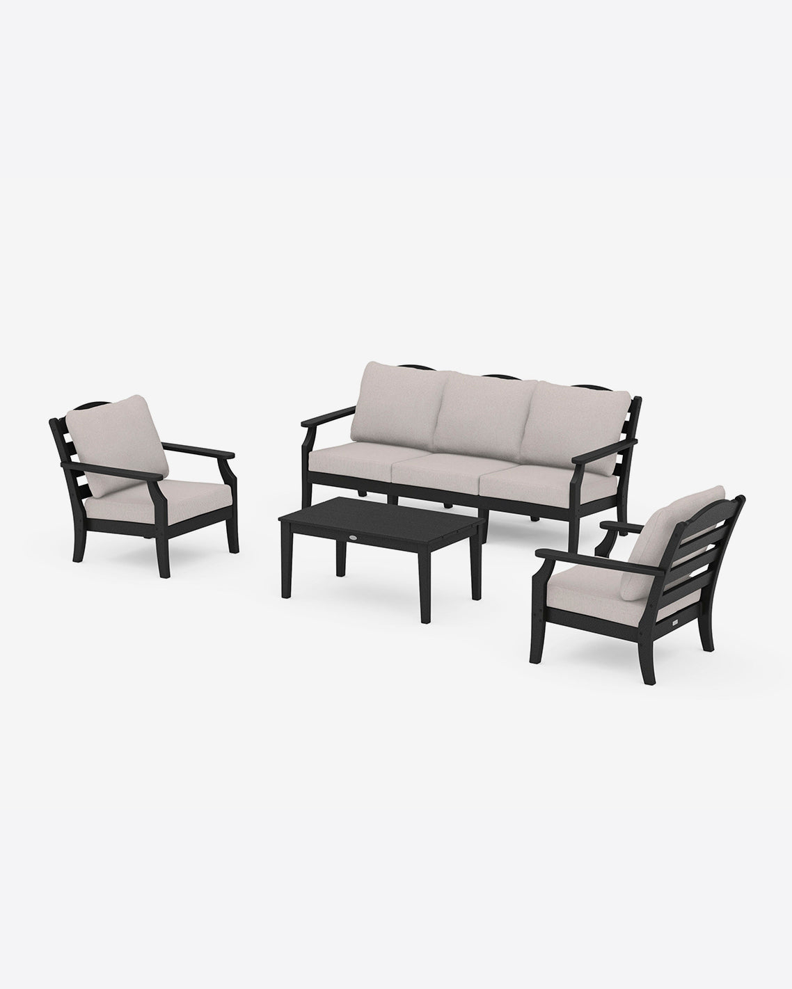 Savannah 4-Piece Seating Set with Sofa in Navy Black - Draper James