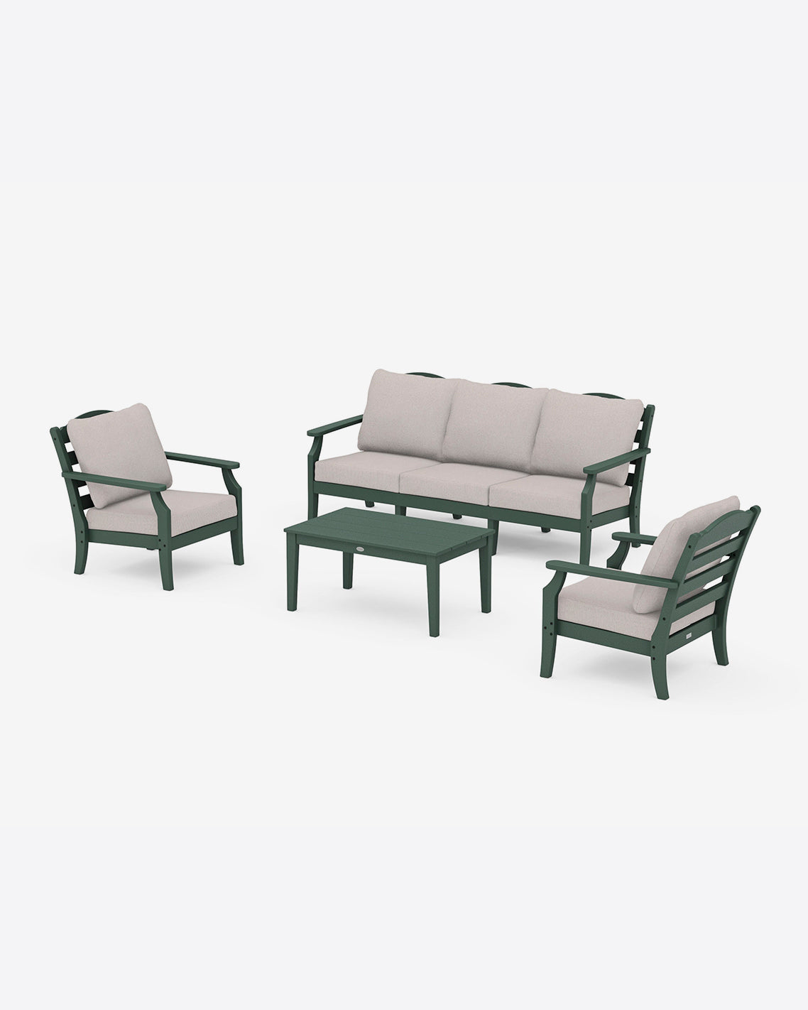 Savannah 4-Piece Seating Set with Sofa in Cream Forest - Draper James