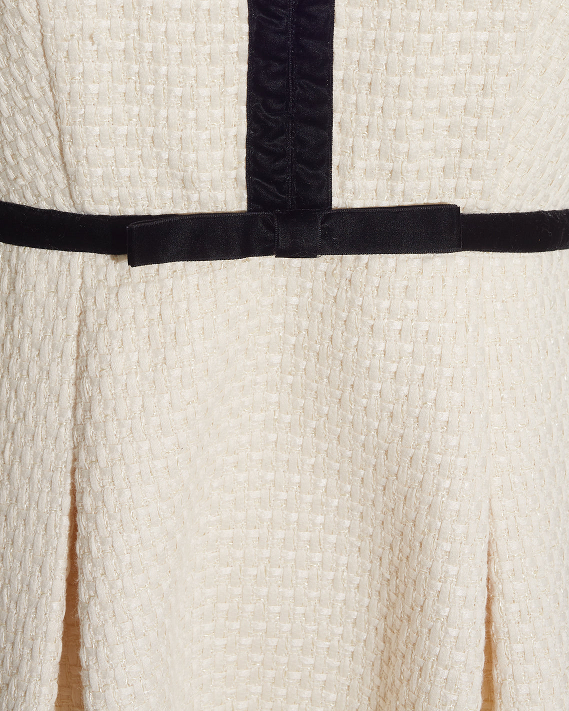 Sarabeth Tweed Mini Dress in Vanilla Magnolia White - Draper James