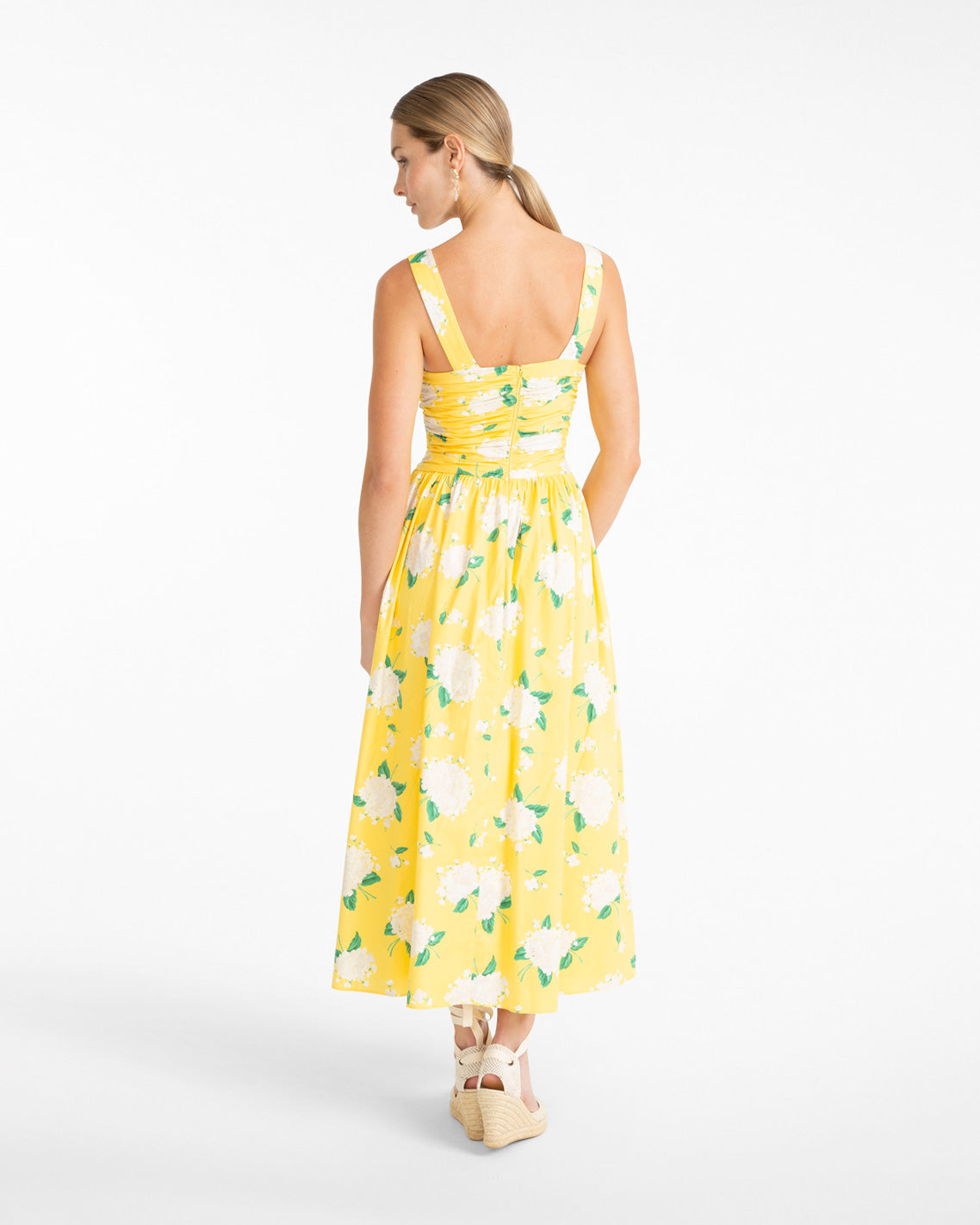 Patti Midi Dress in Floral Yellow - Draper James