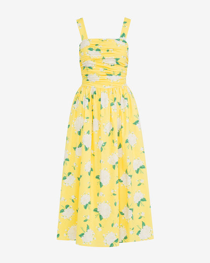 Patti Midi Dress in Floral Yellow - Draper James