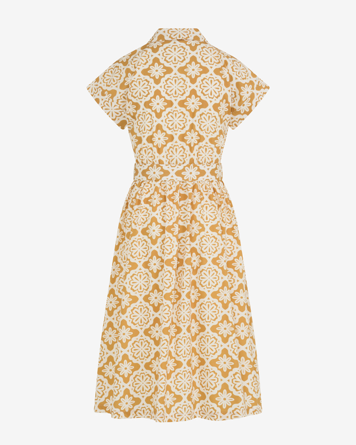 Skylar Belted Shirt Dress Gold - Draper James