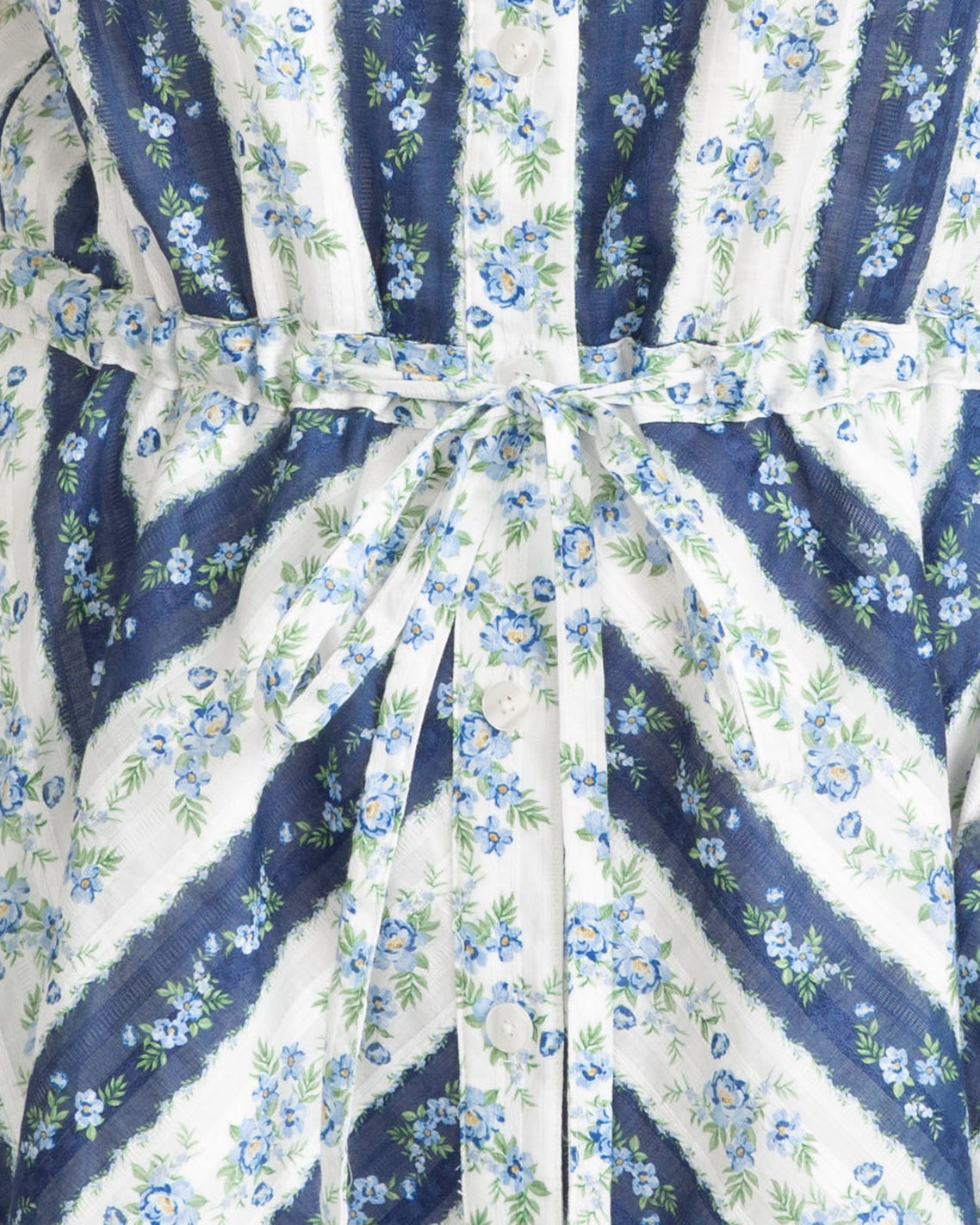 Phoebe Dress in Floral Stripe Multistripe - Draper James