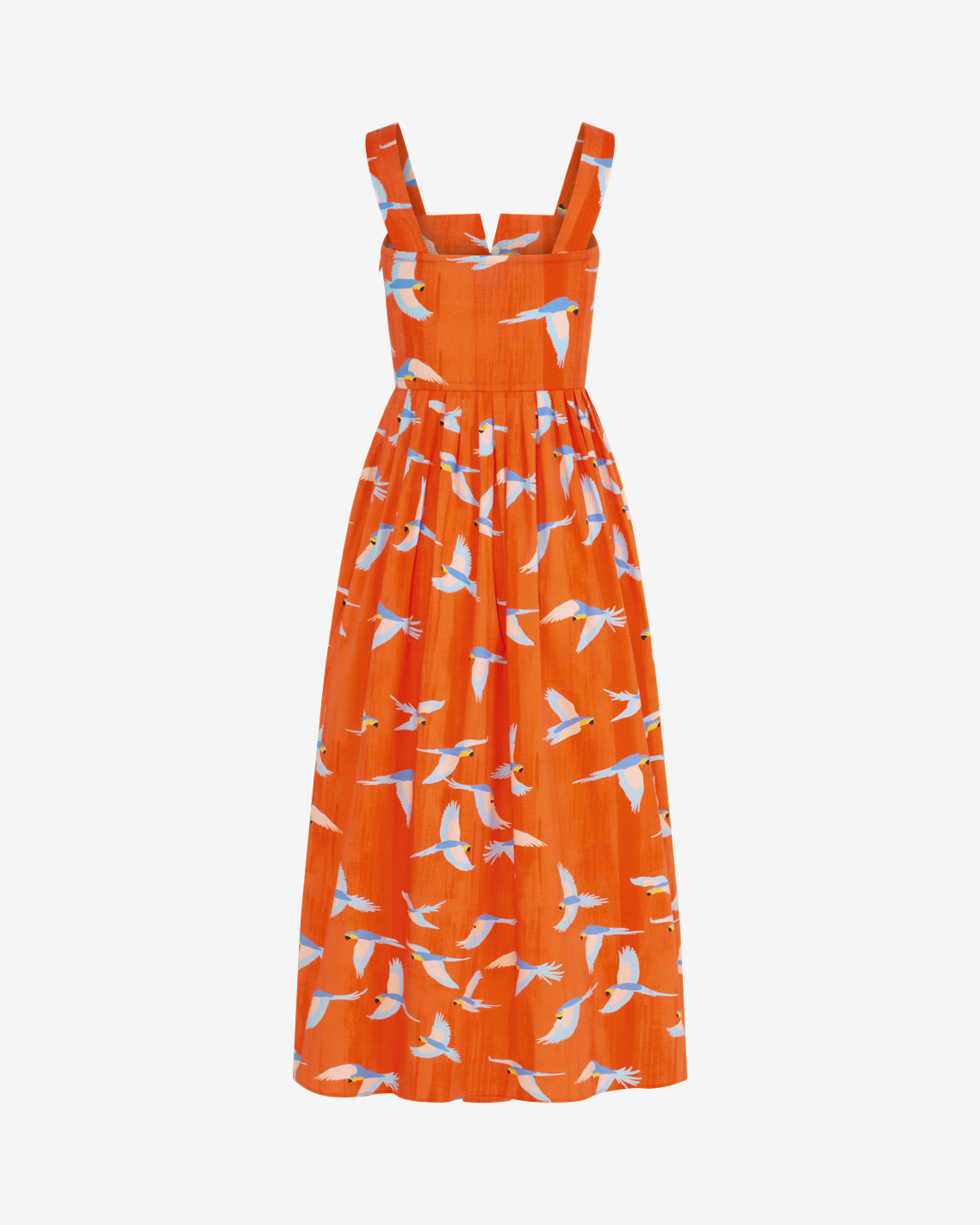Esme Midi Dress in Parrot Print Multicolor - Draper James