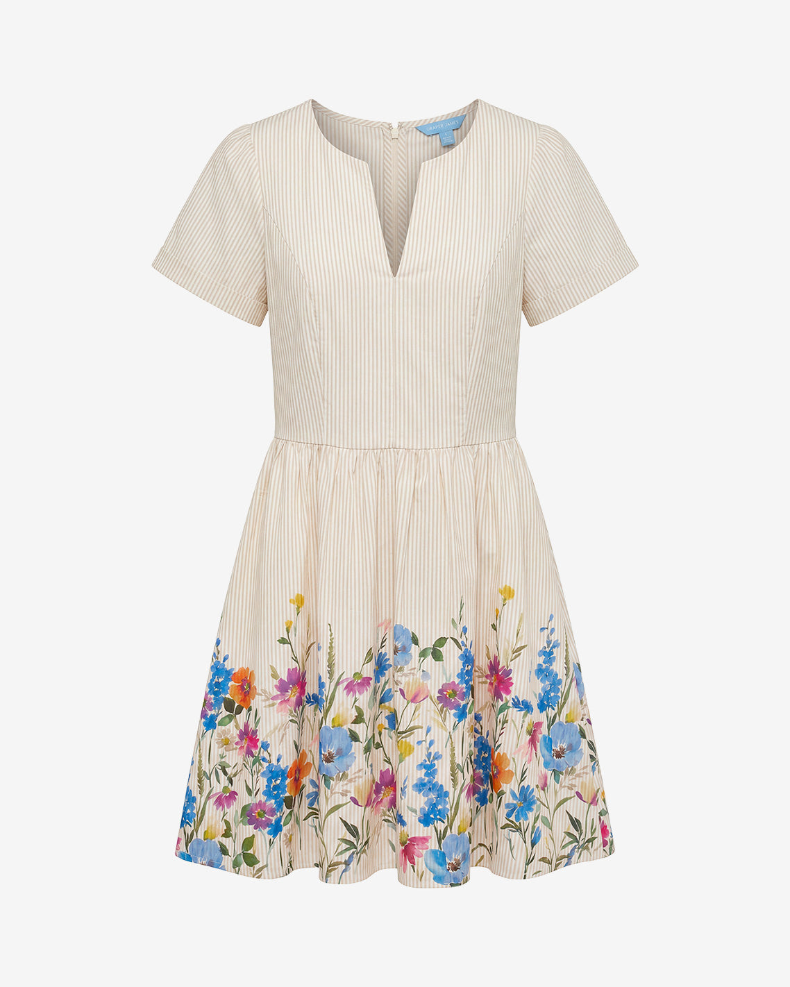 Fae Love Circle Dress in Summer Blooms Tan - Draper James