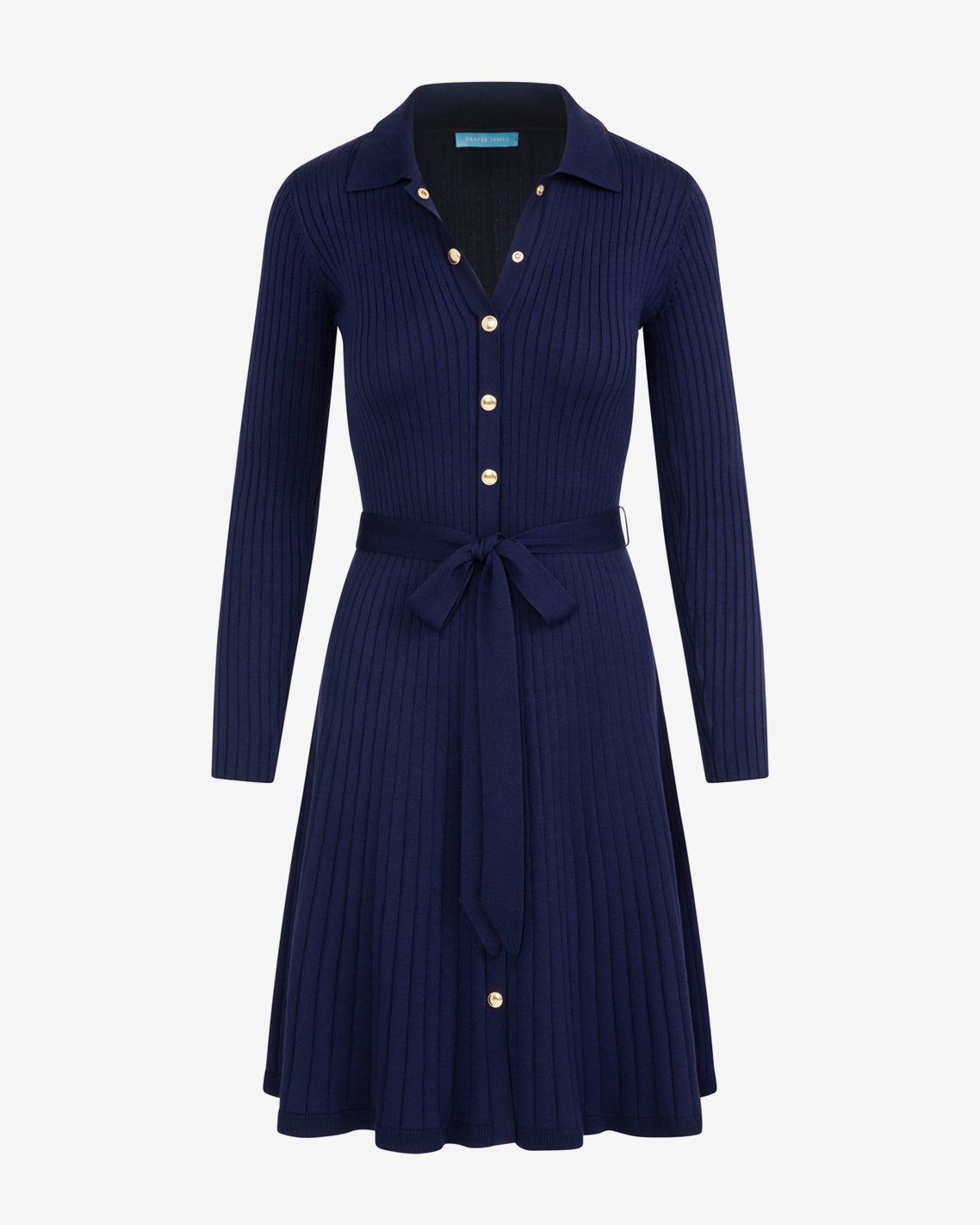 Monroe Knit Midi Dress Nassau Navy - Draper James