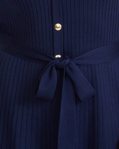 Monroe Knit Midi Dress Nassau Navy - Draper James