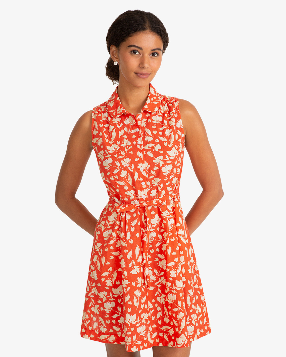 Cyrus Mini Dress in Floral Poppy Red - Draper James