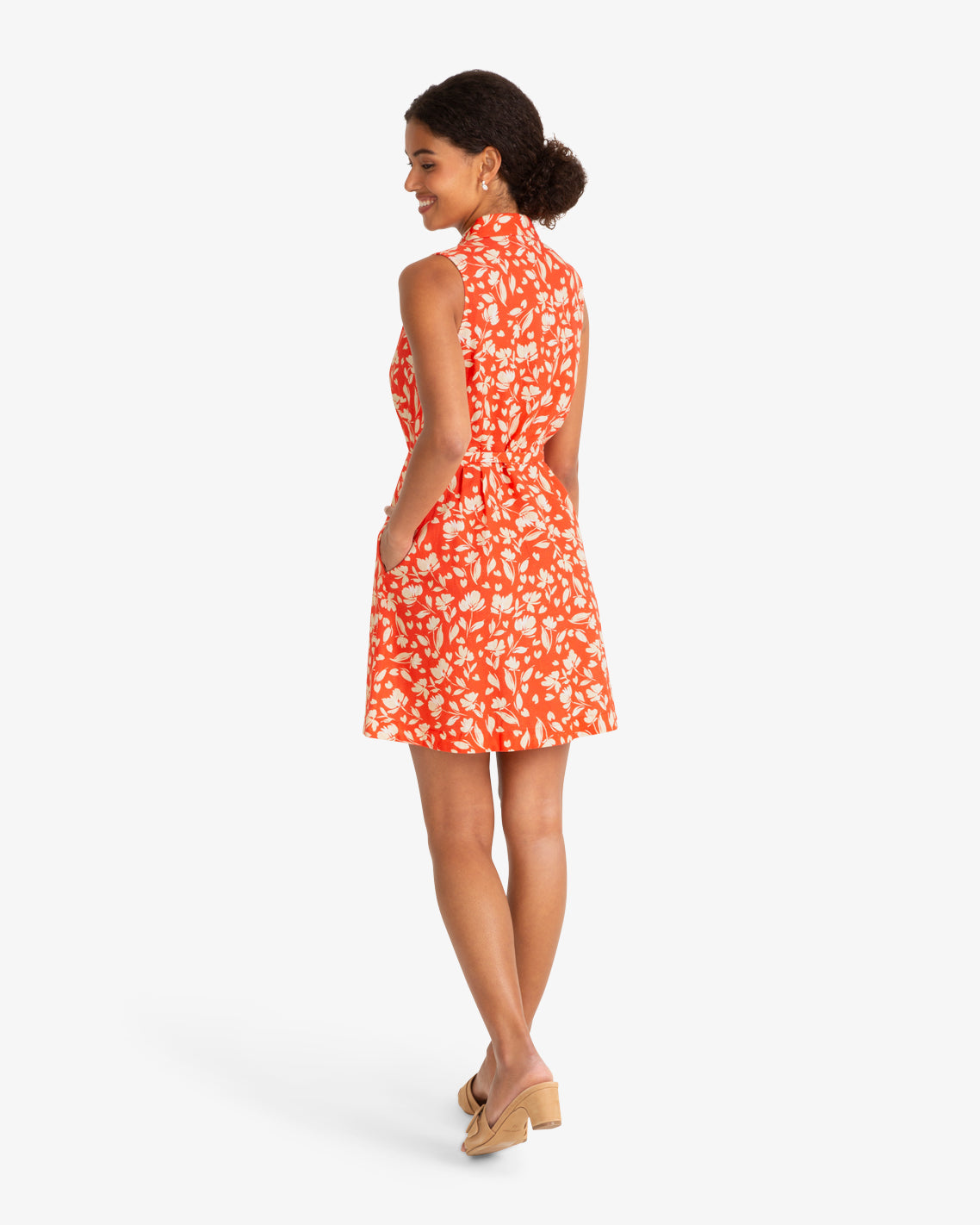 Cyrus Mini Dress in Floral Poppy Red - Draper James