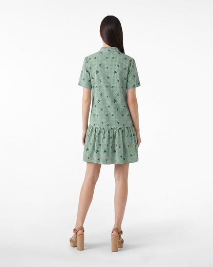 Molly Mini Dress in Green Gingham Green Multi - Draper James
