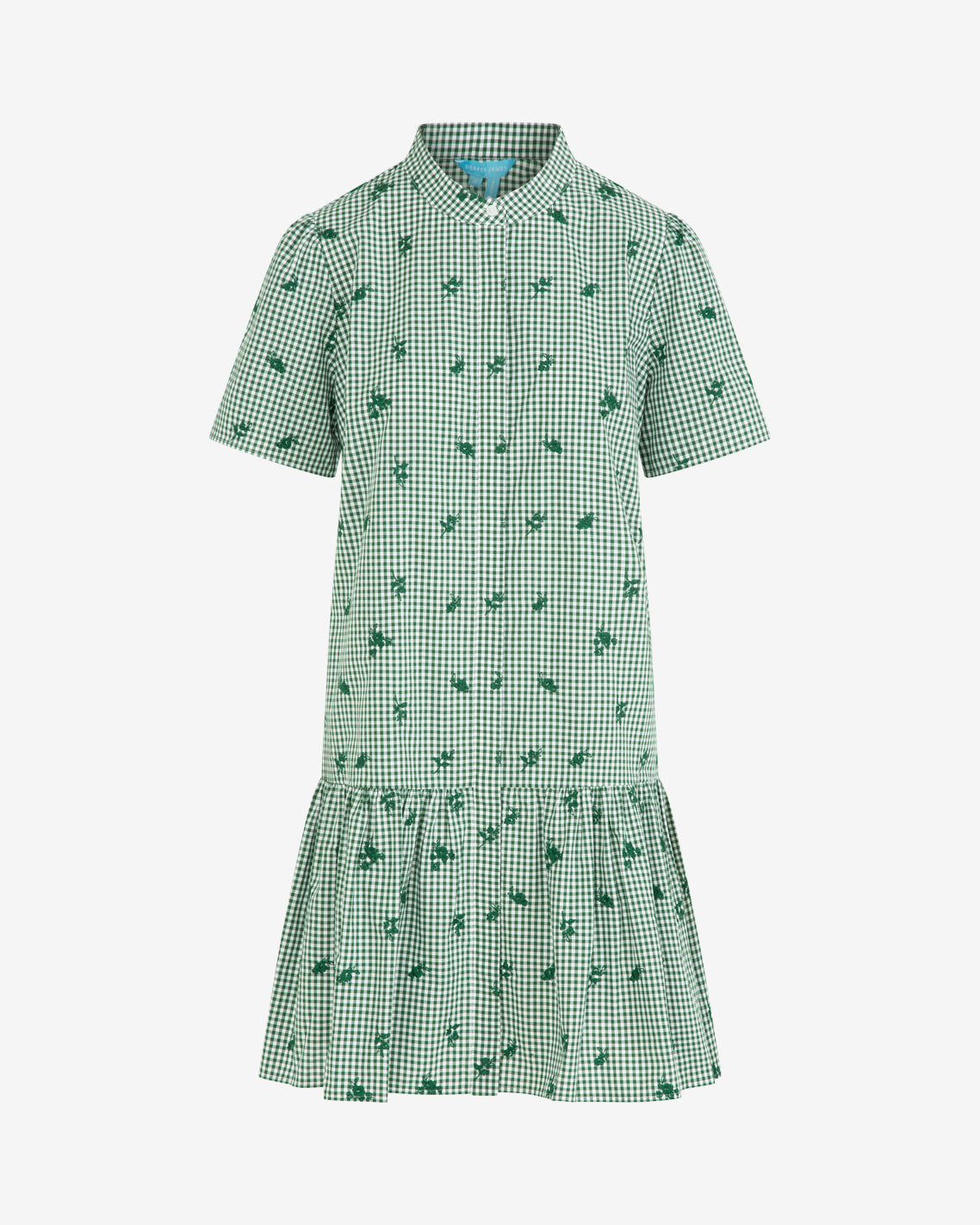 Molly Mini Dress in Green Gingham Green Multi - Draper James