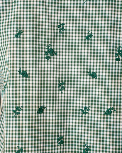 Molly Mini Dress in Green Gingham Green Multi - Draper James