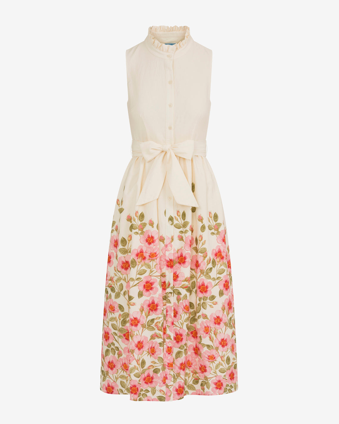 Aria Sleeveless Dress in Wild Rose Pink Multi - Draper James