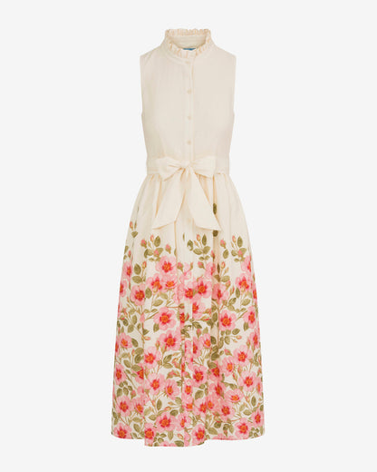 Aria Sleeveless Dress in Wild Rose Pink Multi - Draper James