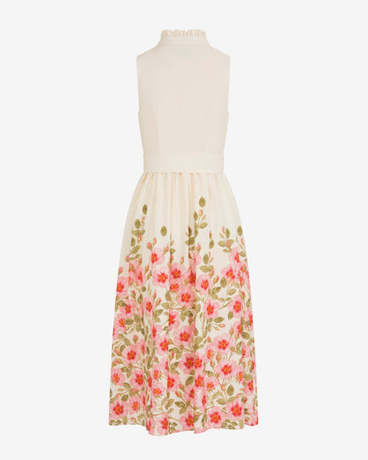 Aria Sleeveless Dress in Wild Rose Pink Multi - Draper James
