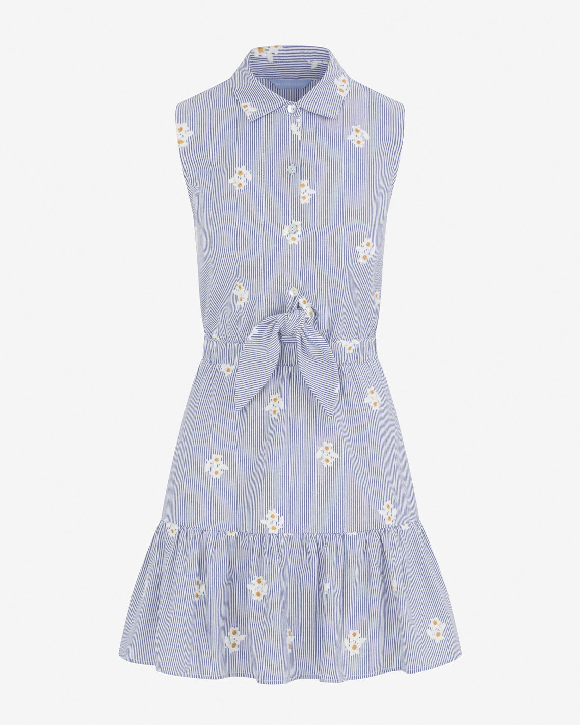 Laken Tie Waist Stripe Dress Blue/White - Draper James