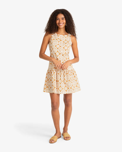 Josie Button Down Dress Gold - Draper James