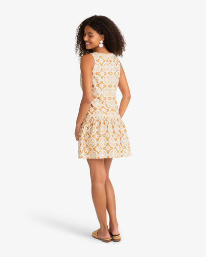 Josie Button Down Dress Gold - Draper James