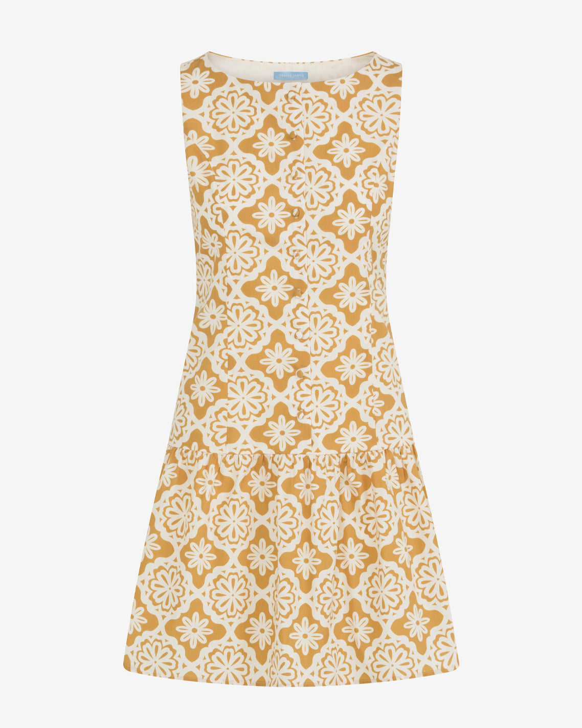 Josie Button Down Dress Gold - Draper James
