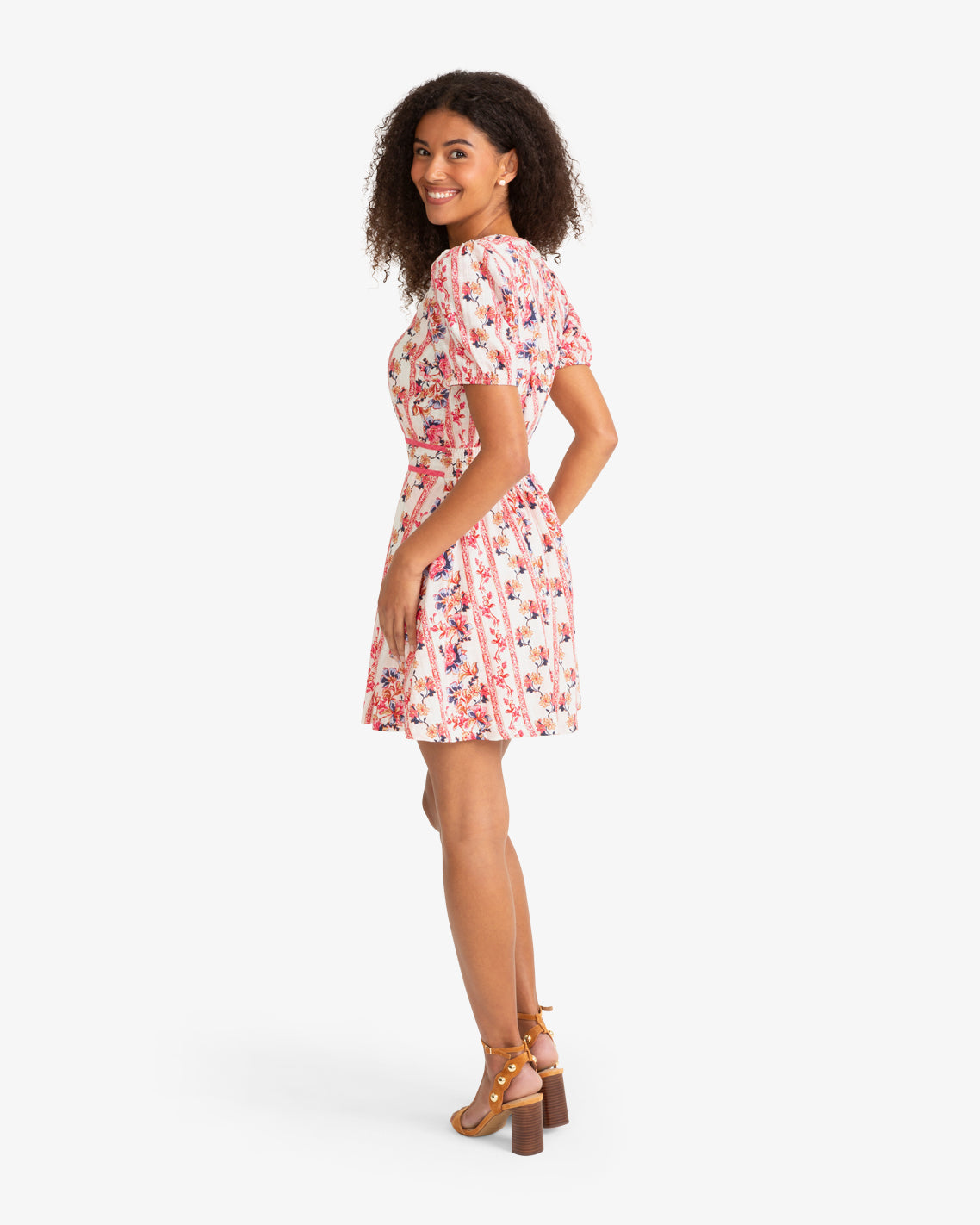 Kim Mini Floral Dress Fuschia - Draper James