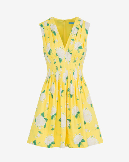 Lenny Mini Dress in Floral Yellow - Draper James