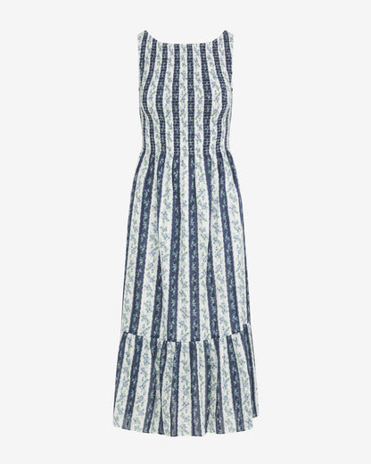 Wren Dress in Floral Stripe Multistripe - Draper James