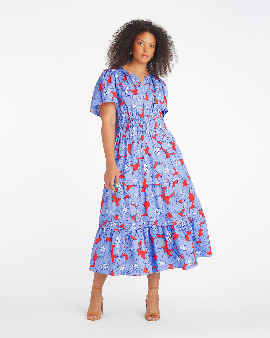 Hollie Midi Dress in Floating Floral Floating Floral - Draper James
