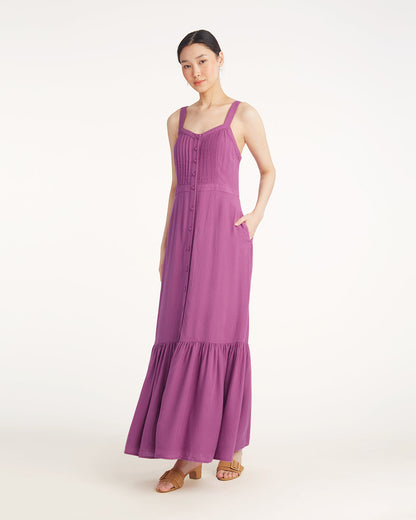 Brynn Sleeveless Midi Dress in Amethyst Purple - Draper James