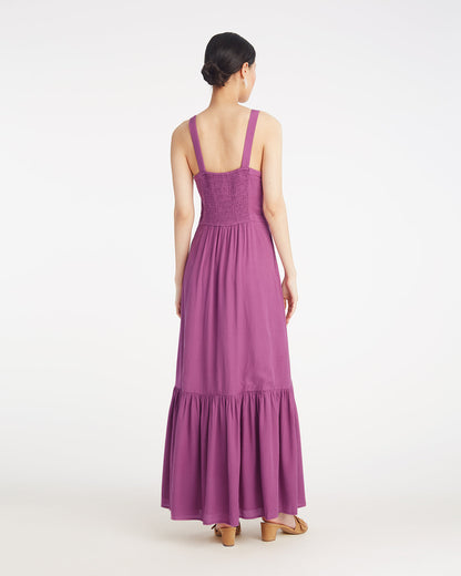 Brynn Sleeveless Midi Dress in Amethyst Purple - Draper James