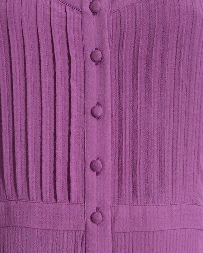 Brynn Sleeveless Midi Dress in Amethyst Purple - Draper James