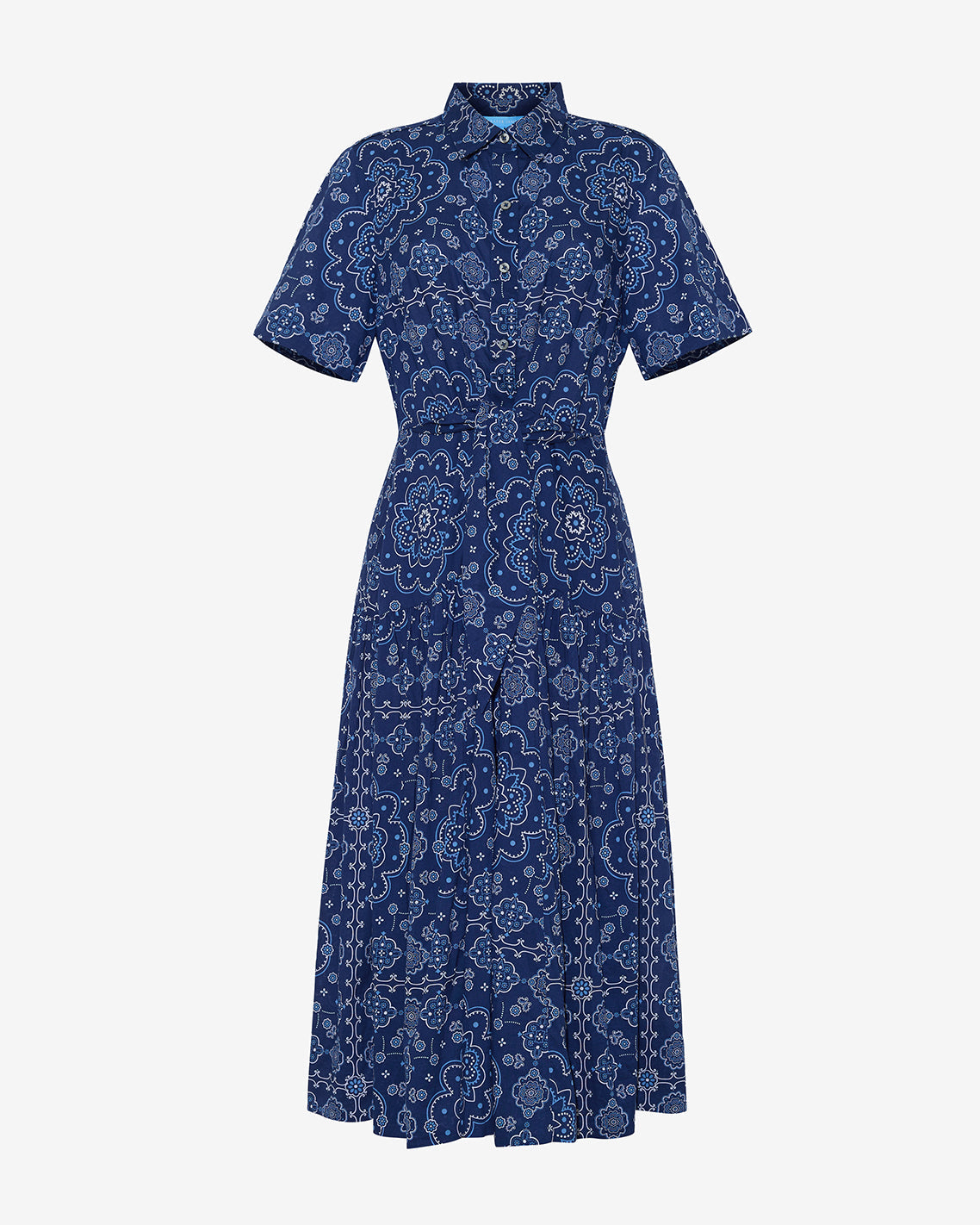 Riley Midi Shirtdress in Bandana Blue Bandana Blue - Draper James