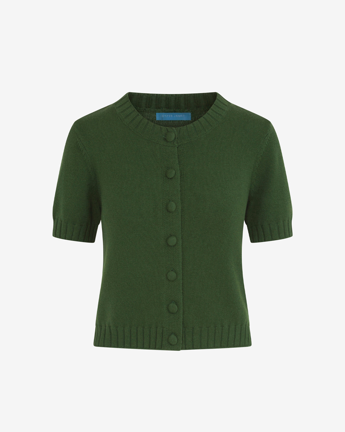 Short Sleeve Puff Sleeve Cardigan Green - Draper James