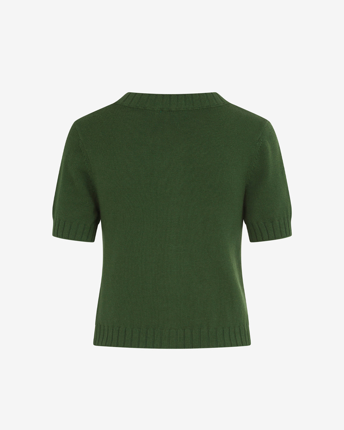 Short Sleeve Puff Sleeve Cardigan Green - Draper James