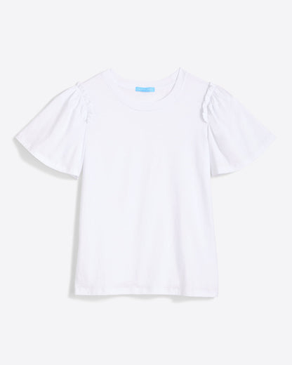 Short Sleeve Easy Knit Top in White Magnolia White - Draper James