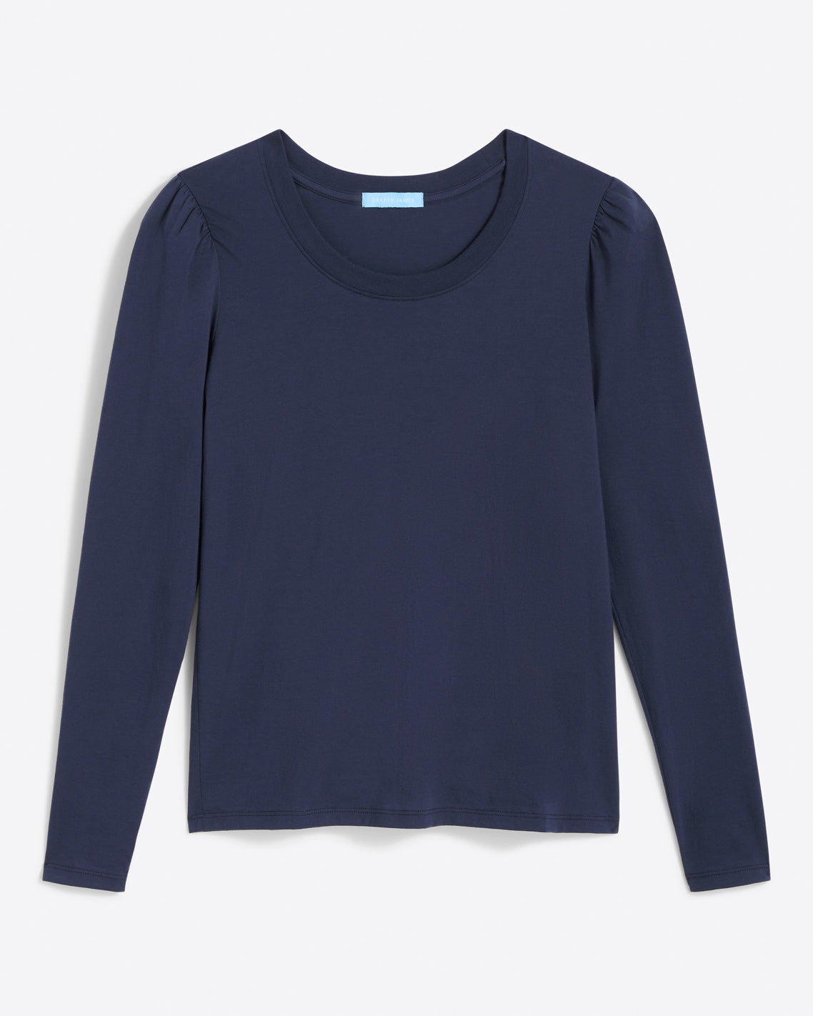Long-Sleeve Easy Knit Top in Navy Nassau Navy - Draper James