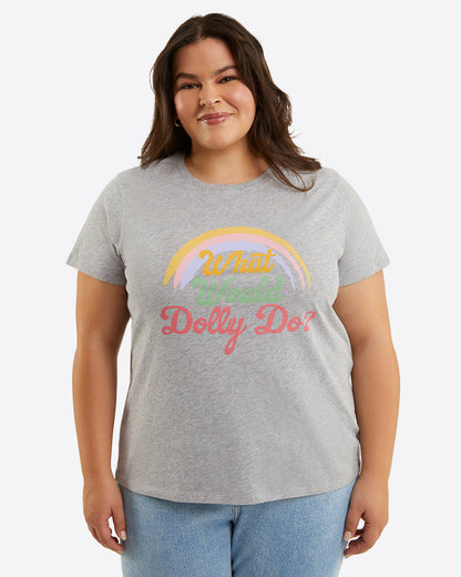 WWDD Rainbow T-Shirt – What Would Dolly Do Grey - Draper James