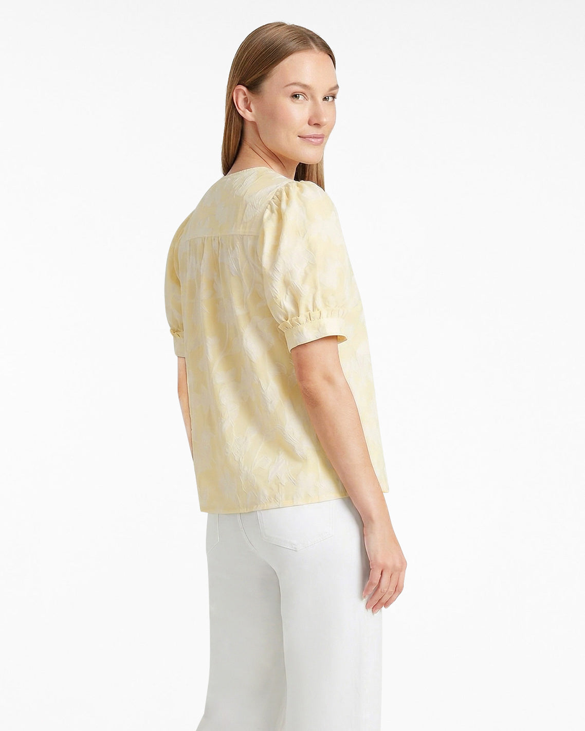 Striped Fil Coupe Heidi Top Yellow - Draper James