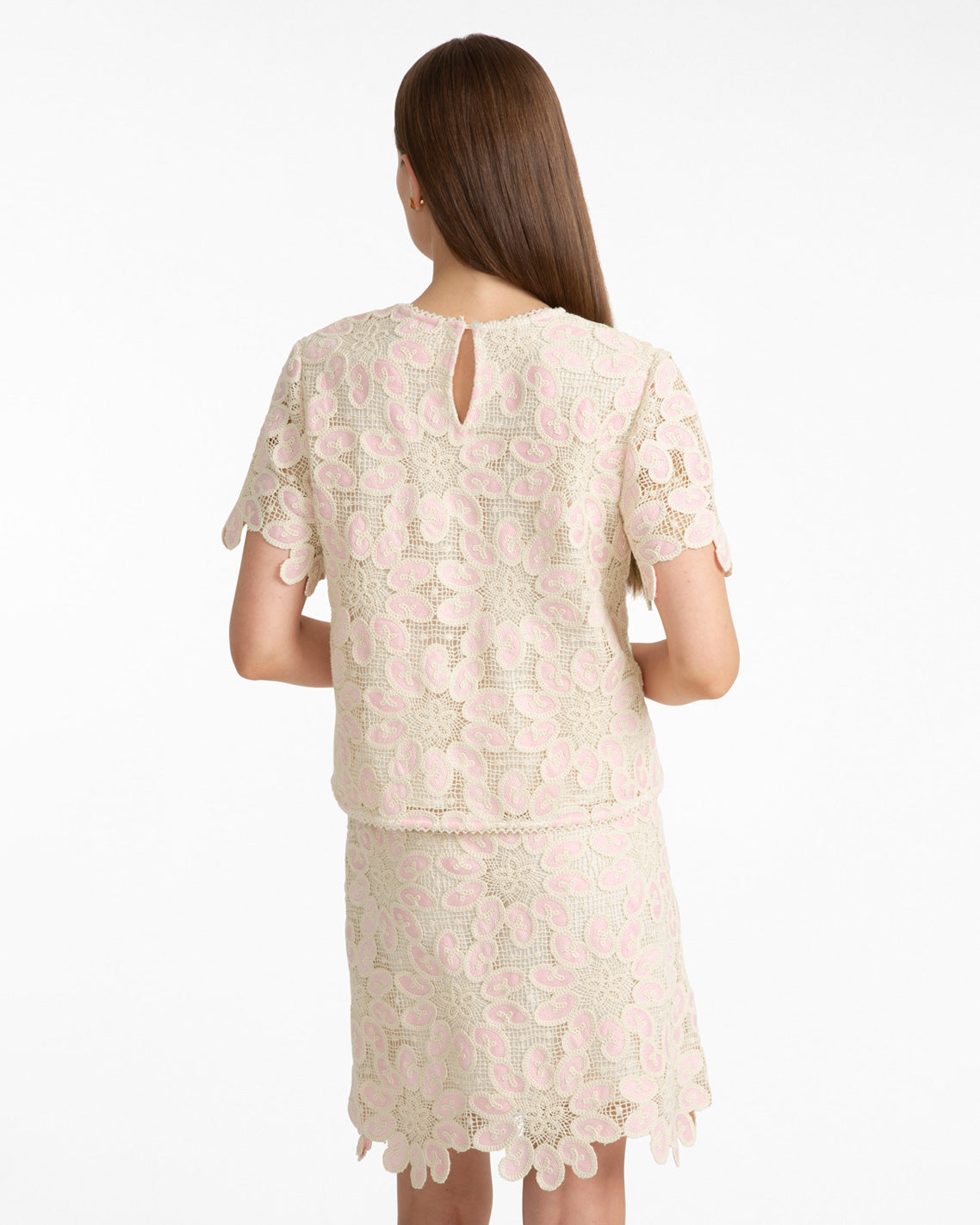Fauxchet Top Pink Multi - Draper James